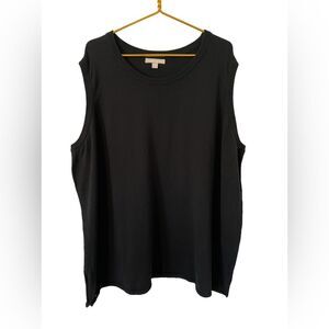 Woman Within Black Sleeveless‎ Sweater, Size 30/32